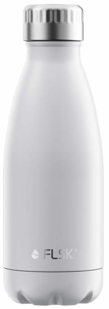 FLSK Trinkflasche White Isolierflasche Weiß - 2. Generation 350 ml Bild 1