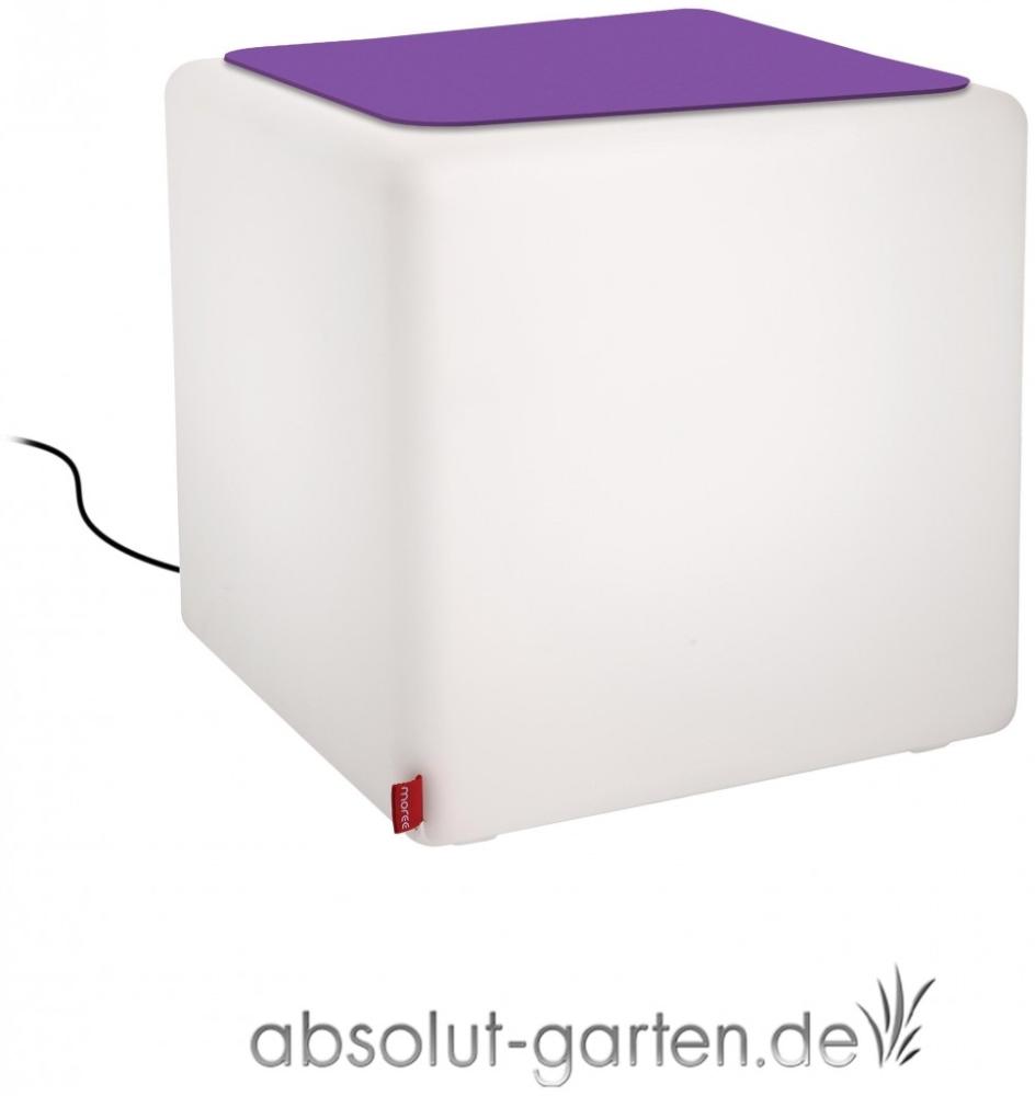 Beistelltisch Cube Outdoor (Sitzkissen - violett) Bild 1