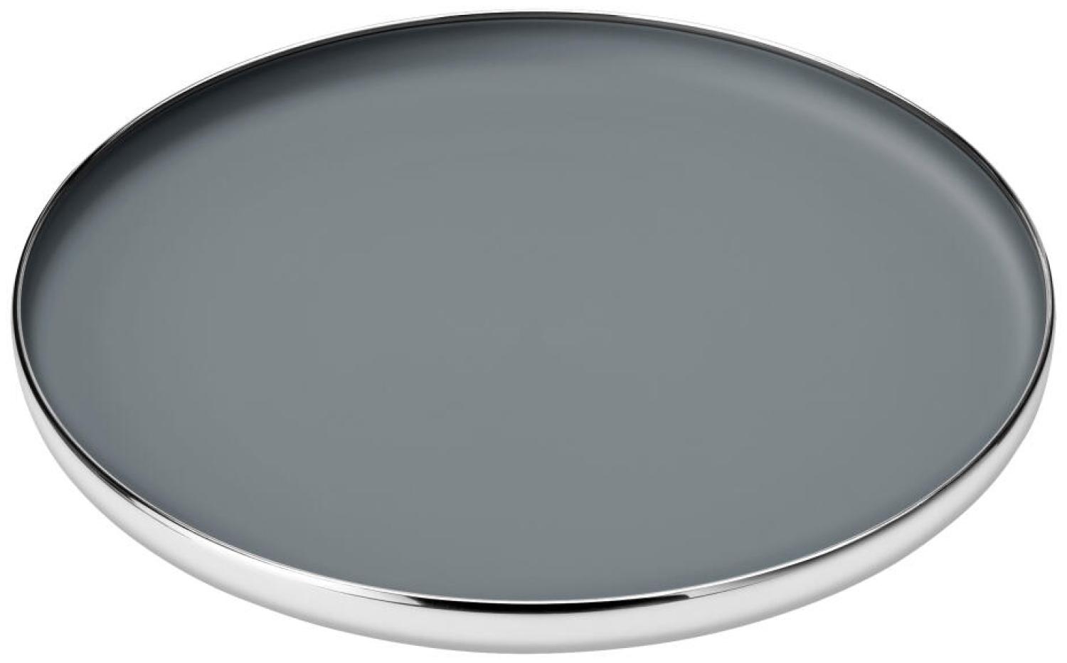 Stelton Foster Serviertablett, Kellnertablett, Tablett, Stahl, Silberfarben, Grau, 40 cm, 796 Bild 1