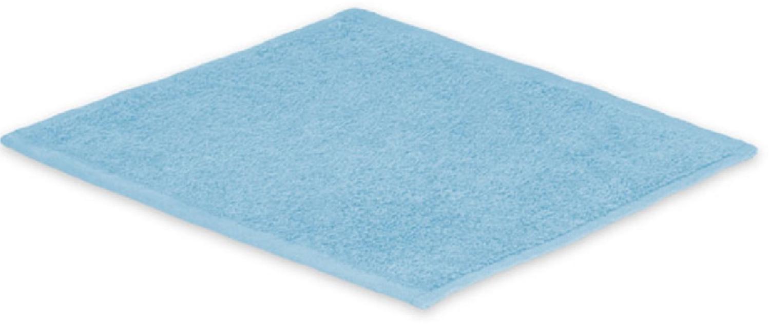 Seiftuch Frottier 500 g/m² 30 x 30 cm Hellblau Bild 1