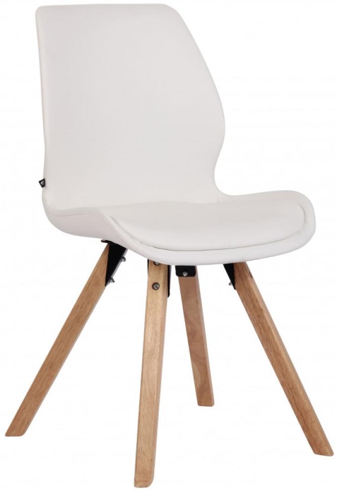 Stuhl Luna Kunstleder (Farbe: weiß) Bild 1
