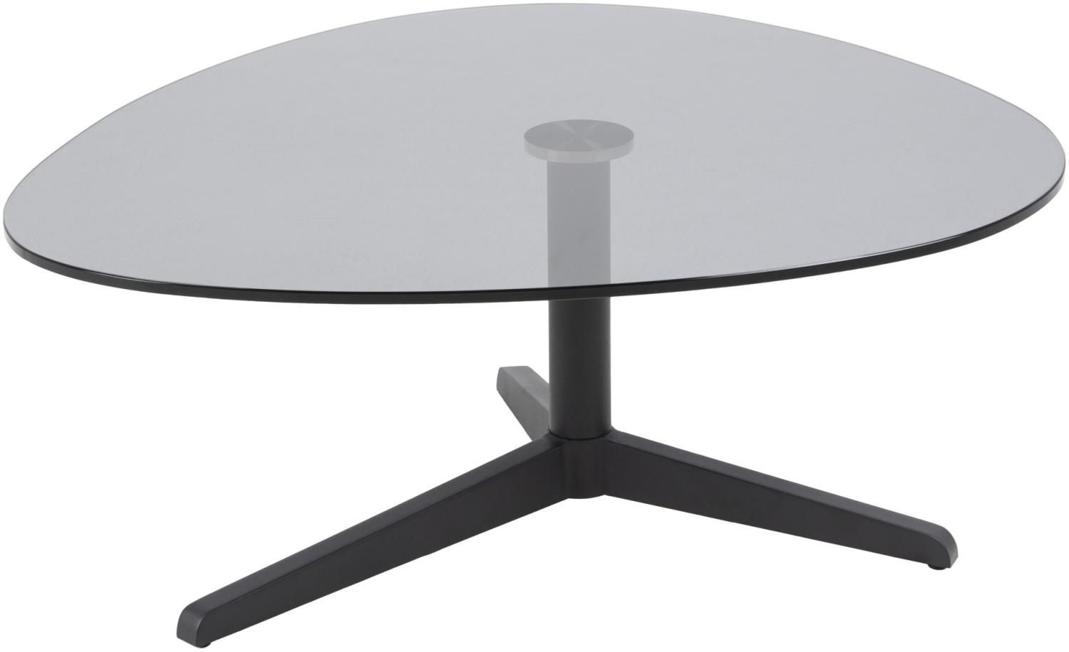 Barnsley Couchtisch Tischplatte Rauchglas schwarz Tisch Beistelltisch Sofatisch Bild 1