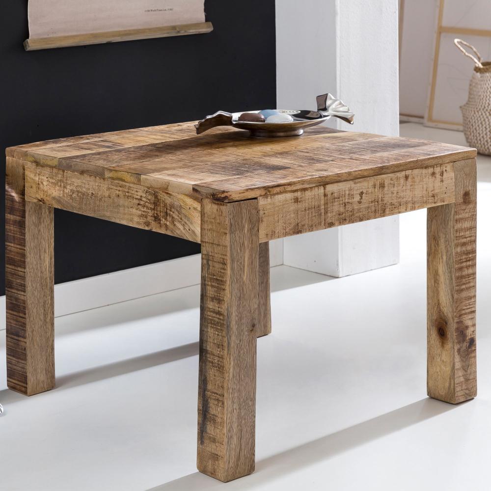 Wohnling Couchtisch RUSTI Massiv-Holz 60 x 60 x 47 cm Bild 1