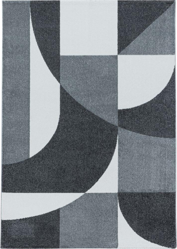 Kurzflor Teppich Elisa Läufer - 80x150 cm - Grau Bild 1