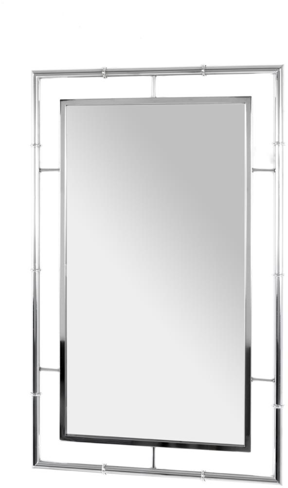 Wandspiegel >Lenne< in Chrom aus Stahlrohr, Spiegel - 50x80x3cm (BxHxT) Bild 1