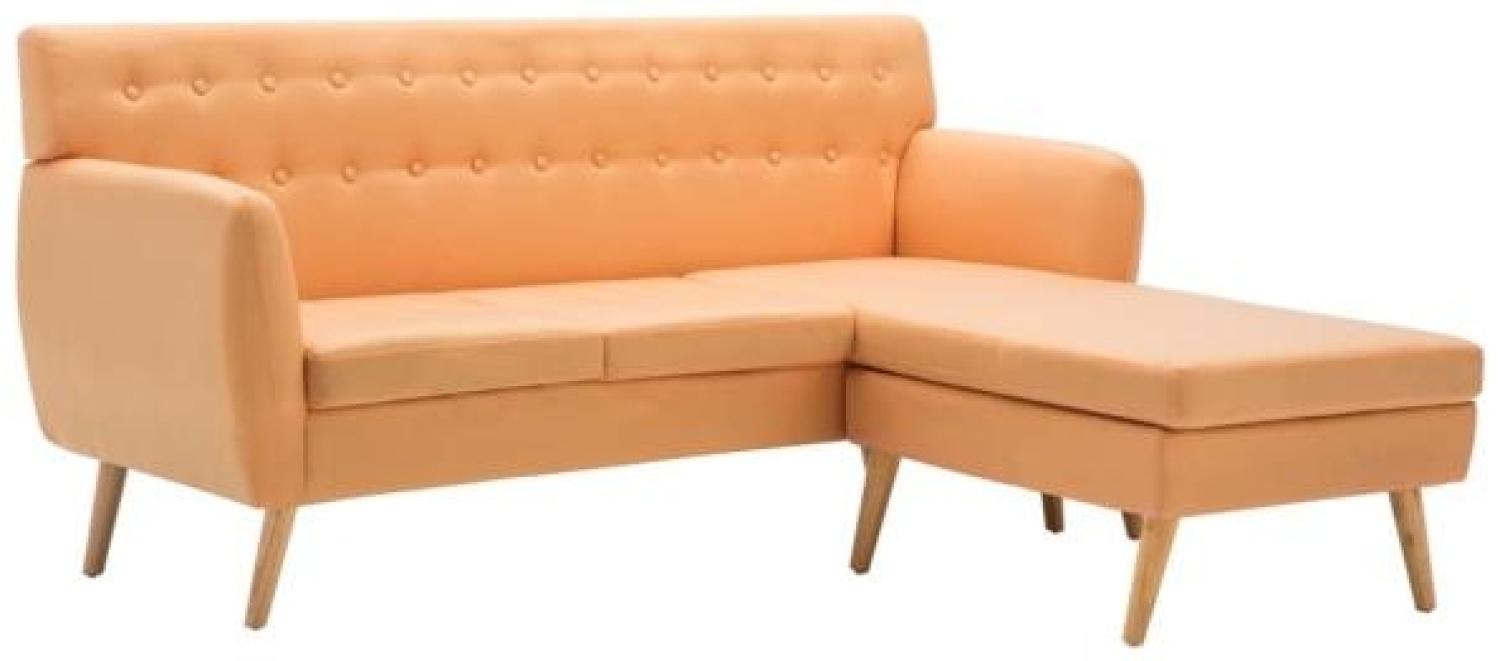 vidaXL Sofa in L-Form Stoffbezug 171,5 x 138 x 81,5 cm Orange Bild 1
