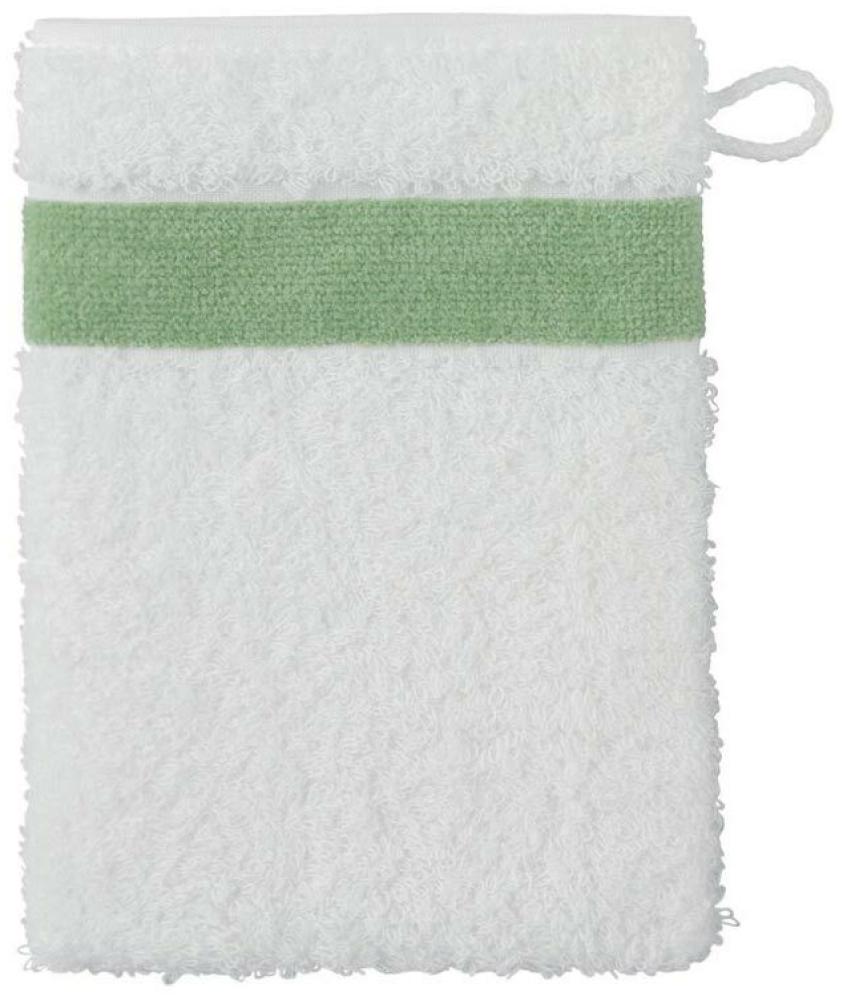 Feiler Handtücher Exclusiv mit Chenillebordüre | Waschhandschuh 15x20 cm | pistazie Bild 1