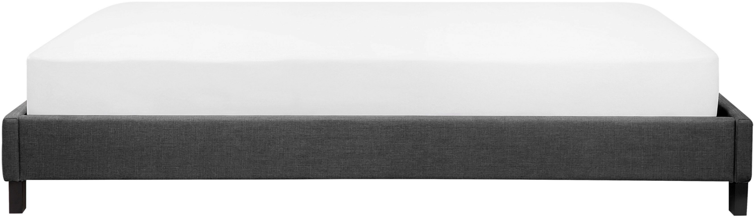Polsterbett grau Lattenrost 160 x 200 cm ROANNE Bild 1