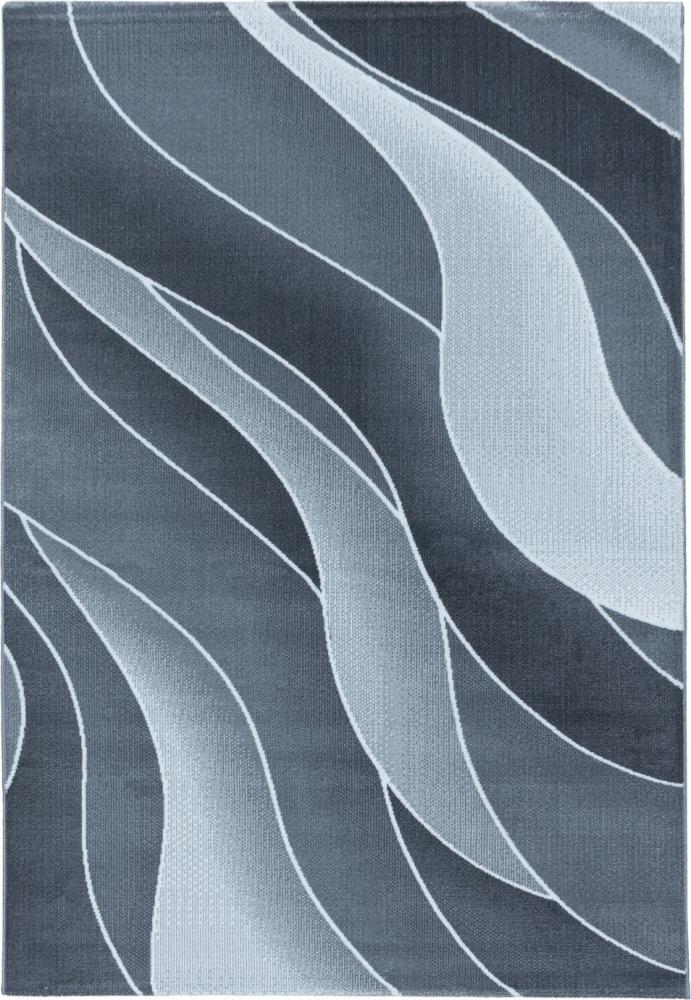 Kurzflor Teppich Clara rechteckig - 240x340 cm - Grau Bild 1