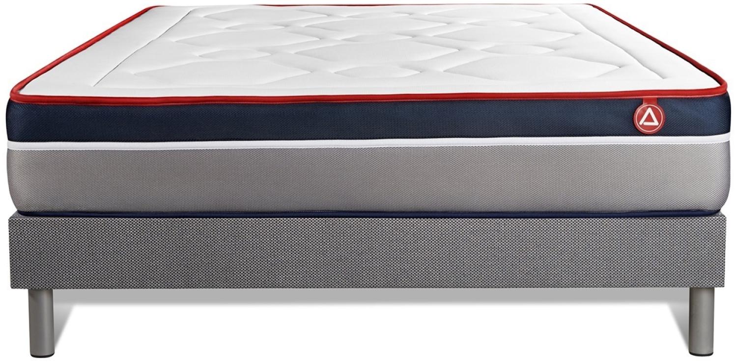 VITAL ERGO matratze 150 x 190 cm + Bettgestell mit lattenrost, Härtegrad 4, Taschenfedern und Rückstellschaum, Höhe : 26 cm Bild 1