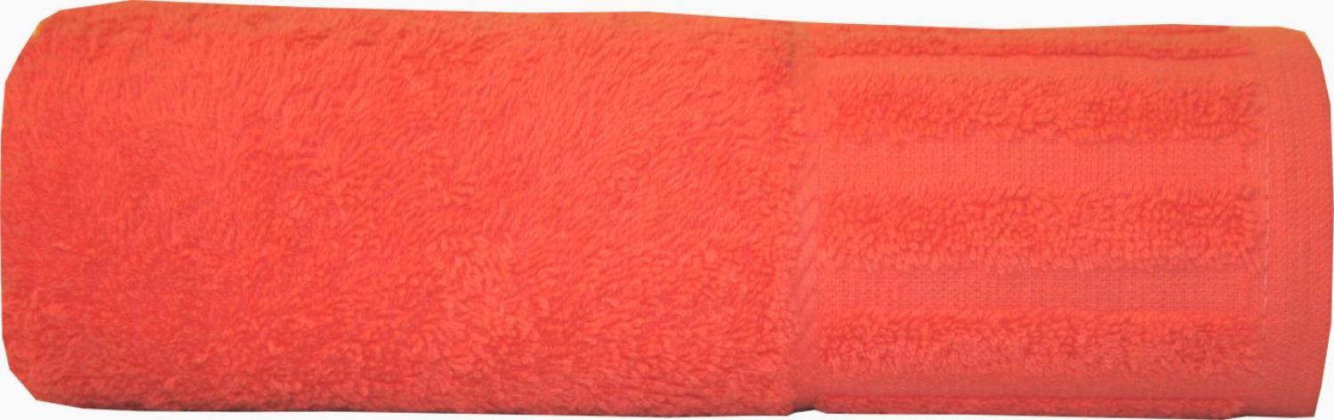 Duschtuch uni rot 70 x 140 cm Bild 1