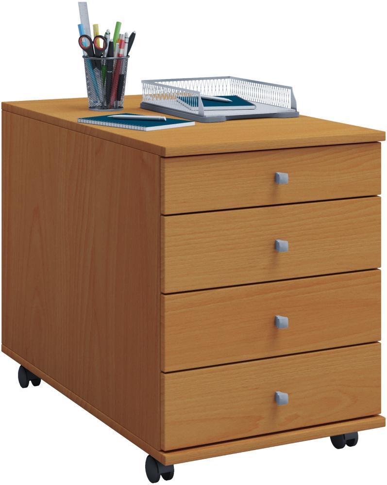 Rollcontainer Bürocontainer 4 Schubladen Büro Schrank Schreibtisch Unterschrank Bild 1