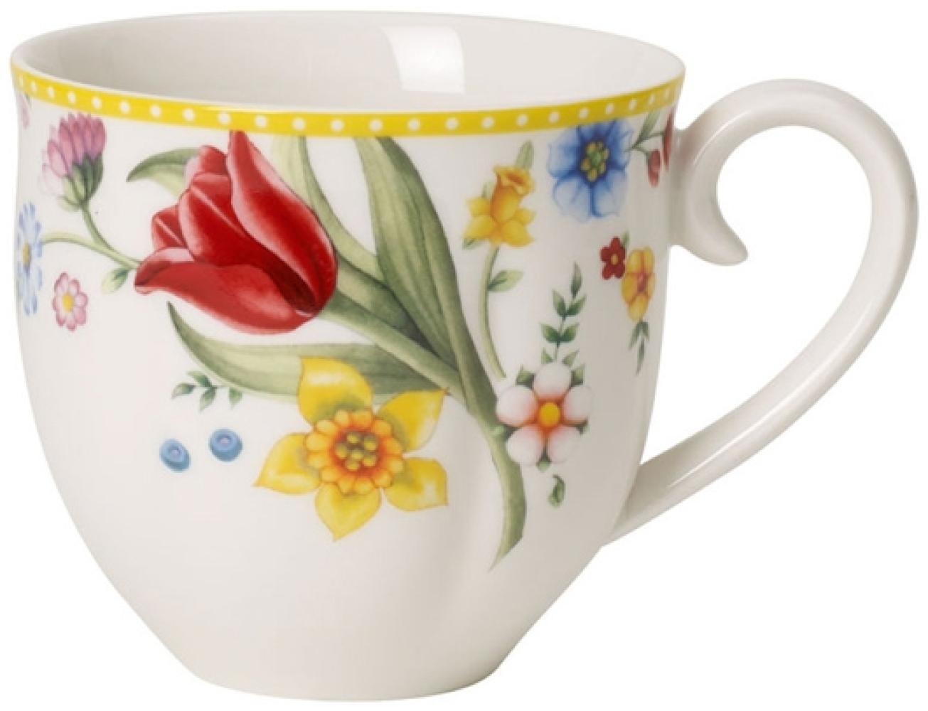 Villeroy & Boch Vorteilset 6 Stück Spring Awakening Henkelbecher gelb,grün Premium Porcelain 1486384860 Bild 1