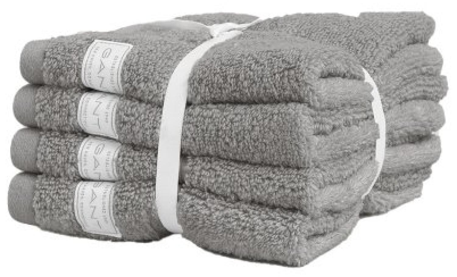 Gant Home Seifentuch Set Gesichtstücher Premium Towel Concrete Grey (30x30cm) (4-teilig) 852012401-142-30x30 Bild 1