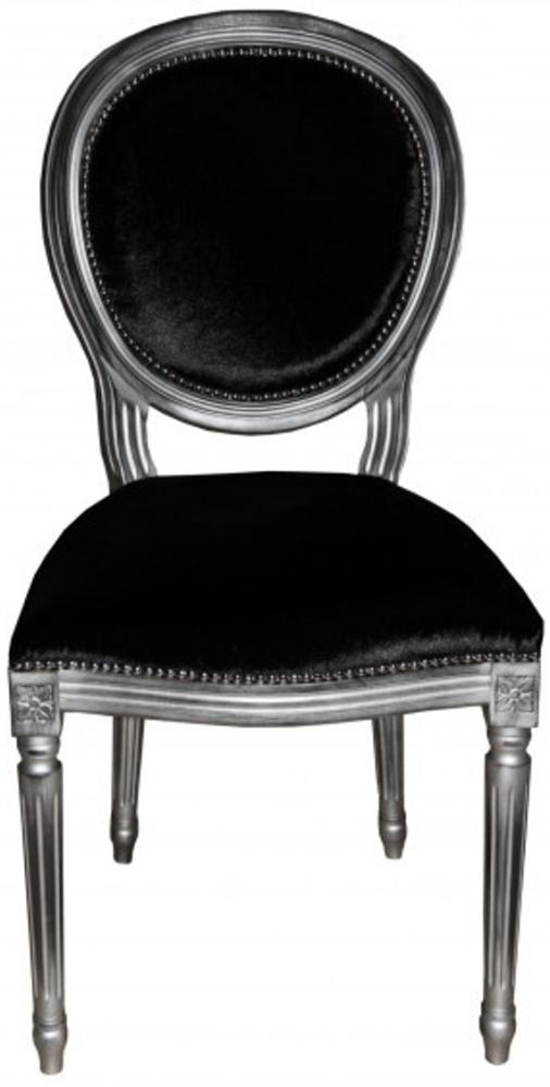 Casa Padrino Barock Esszimmer Stuhl Schwarz - Designer Stuhl - Luxus Qualität GH Bild 1
