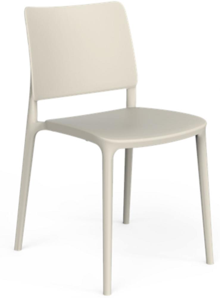 One To Sit Stapelstuhl Sera weiß/schwarz/grau/taupe Stuhl stapelbar grau Bild 1