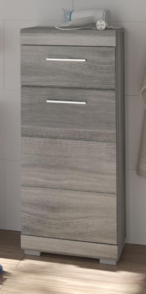 Badezimmer Kommode Spirit in grau Rauchsilber 37 x 88 cm Bild 1