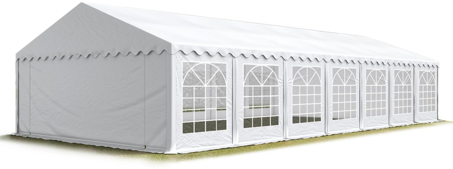 Party-Zelt Festzelt 6x14 m Garten-Pavillon -Zelt PVC Plane 700 N in weiß Wasserdicht Bild 1