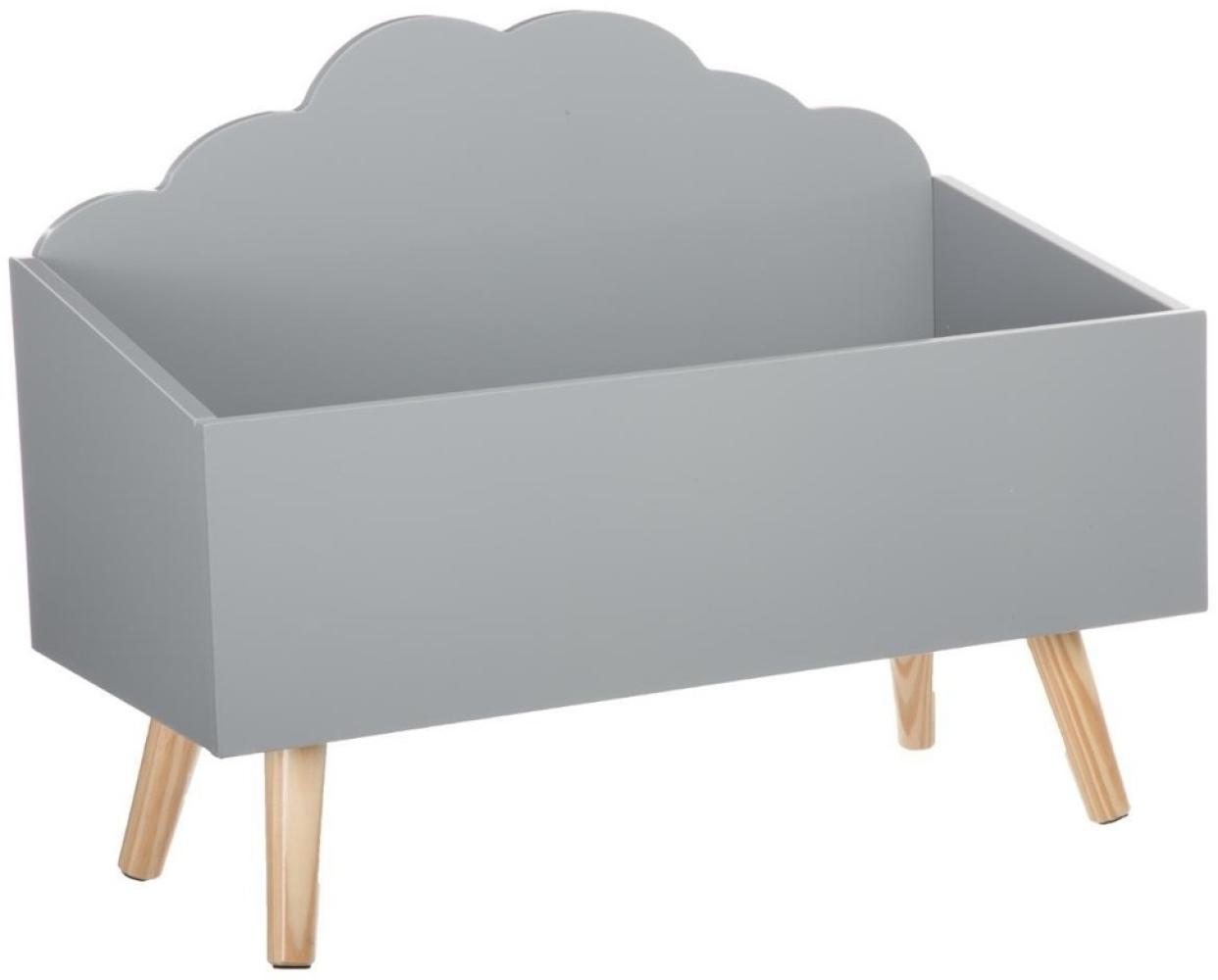 Spielzeugkiste - Wolkenform - Farbe GRAU Bild 1