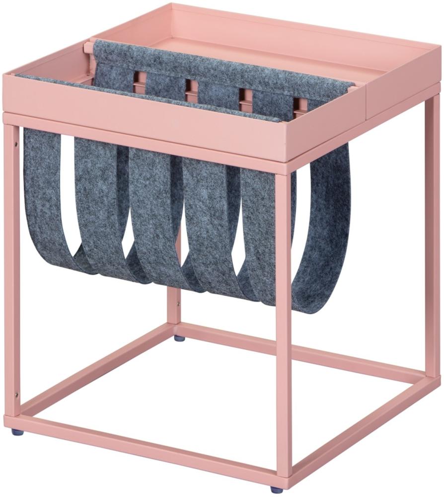 Cute Couchtisch grau rosa Wohnzimmer Beistelltisch Sofa Tisch Wohnzimmertisch Bild 1
