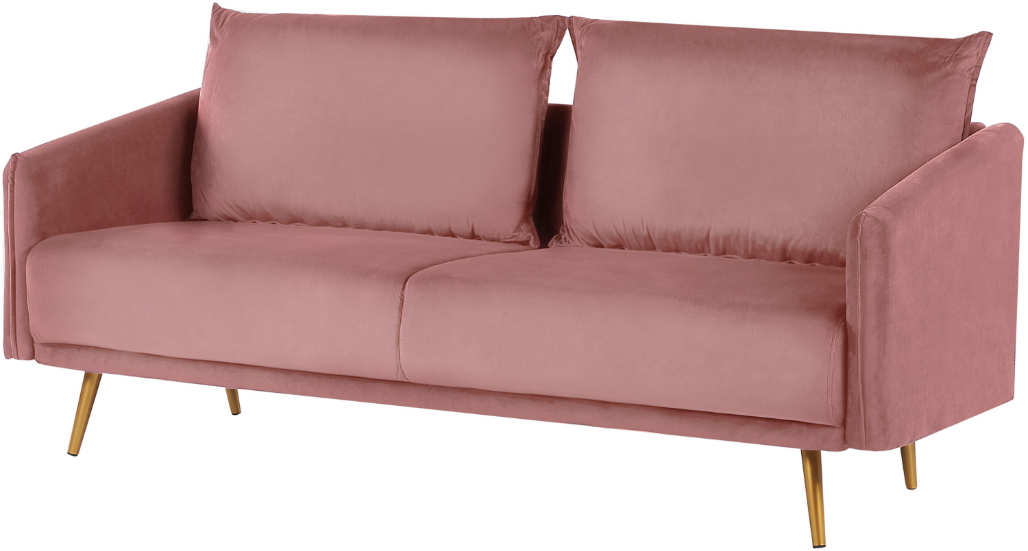 Sofa Set Samtstoff rosa 5-Sitzer MAURA Bild 1