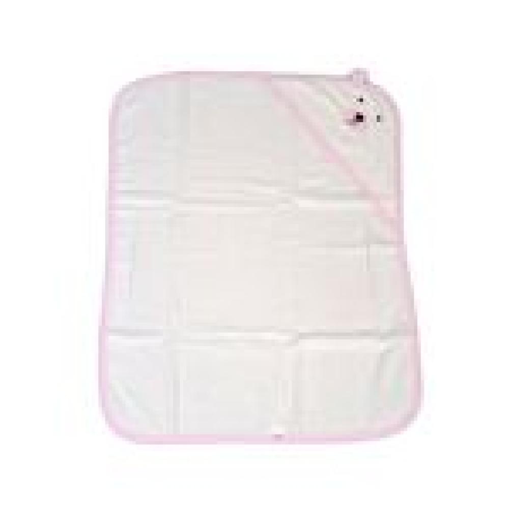 Cangaroo Baby Badetuch Baloo Kapuze 90 x 70 cm 100% Baumwolle Handtuch ab Geburt rosa Bild 1