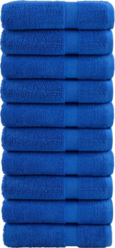 Premium-Duschtücher 10 Stk Blau 70x140cm 600g/m² 100% Baumwolle 137190 Bild 1