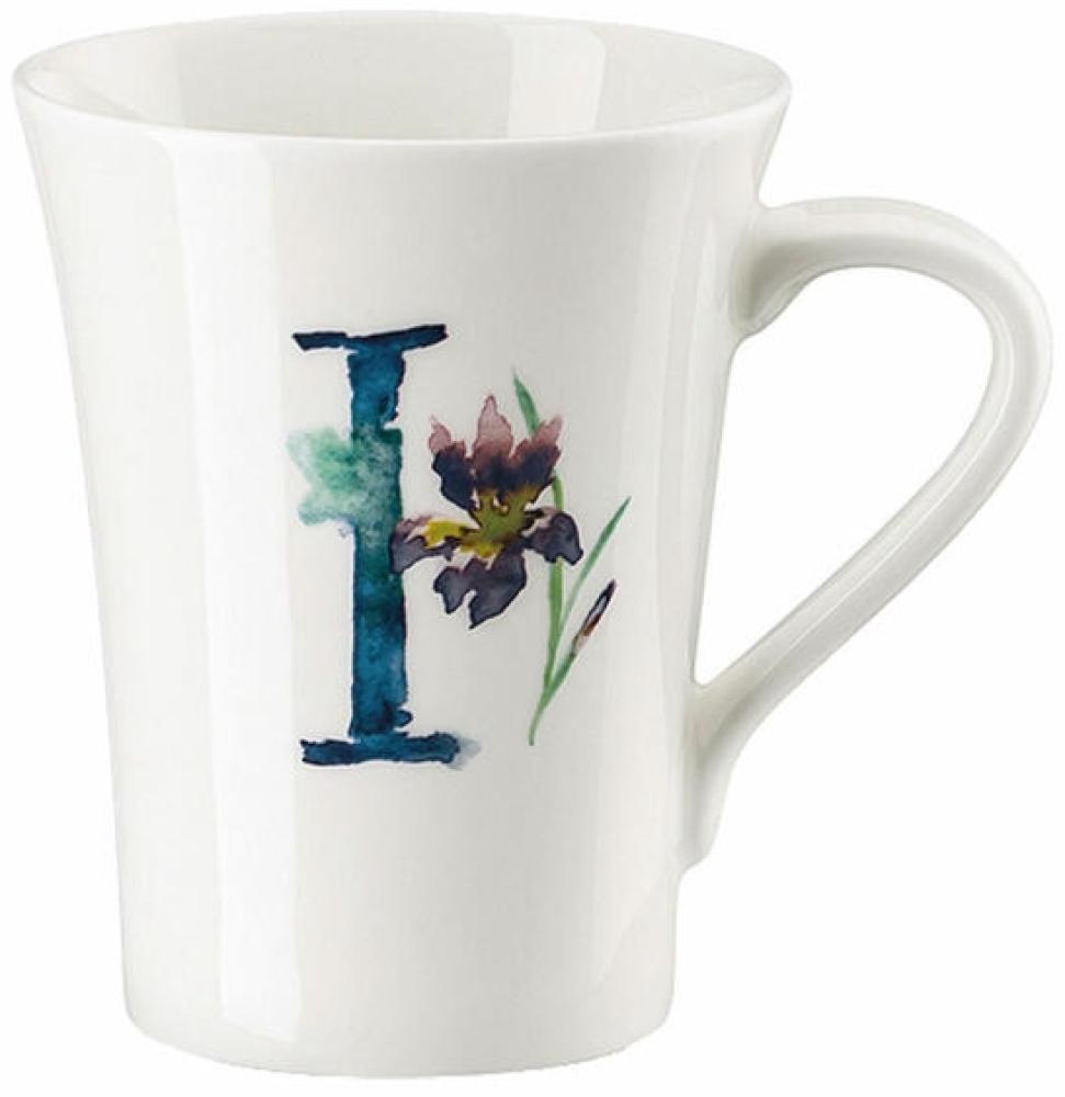 Hutschenreuther Flower Alphabet Becher mit Henkel - I, Bone China, Iris, 400 ml, 02048-727388-15505 Bild 1