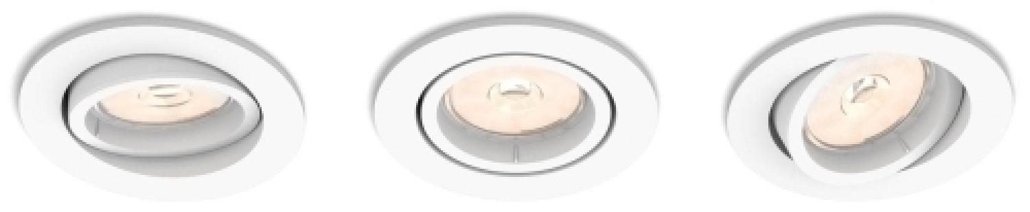 Philips myLiving Einbauspot 5018331PN Einbaustrahler 3 Glühbirne(n) LED 220-240 V Weiß Bild 1