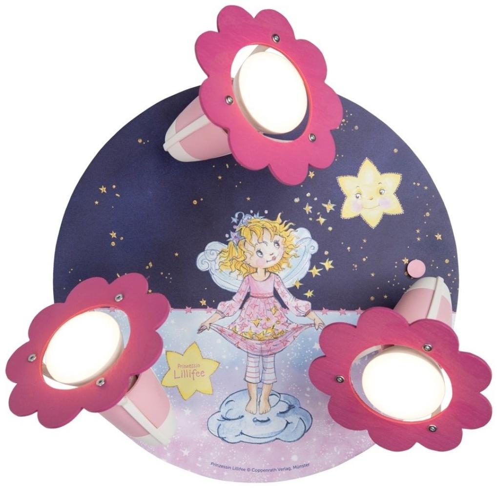Elobra 138298 Prinzessin Lillifee Spot Rondell Gute Nacht Sternenzauber rosa Bild 1