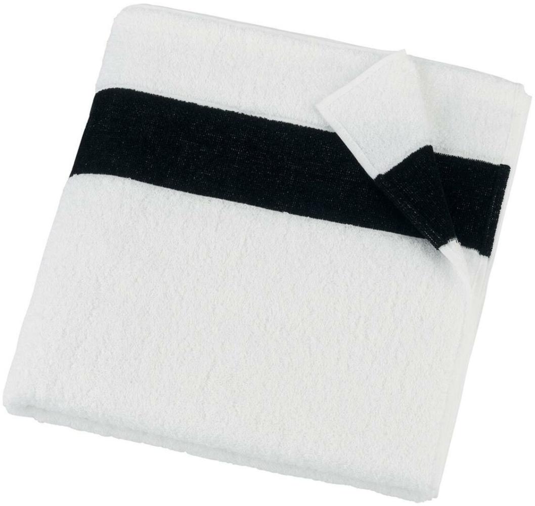 Feiler Handtücher Exclusiv mit Chenillebordüre | Badetuch 100x150 cm | schwarz Bild 1