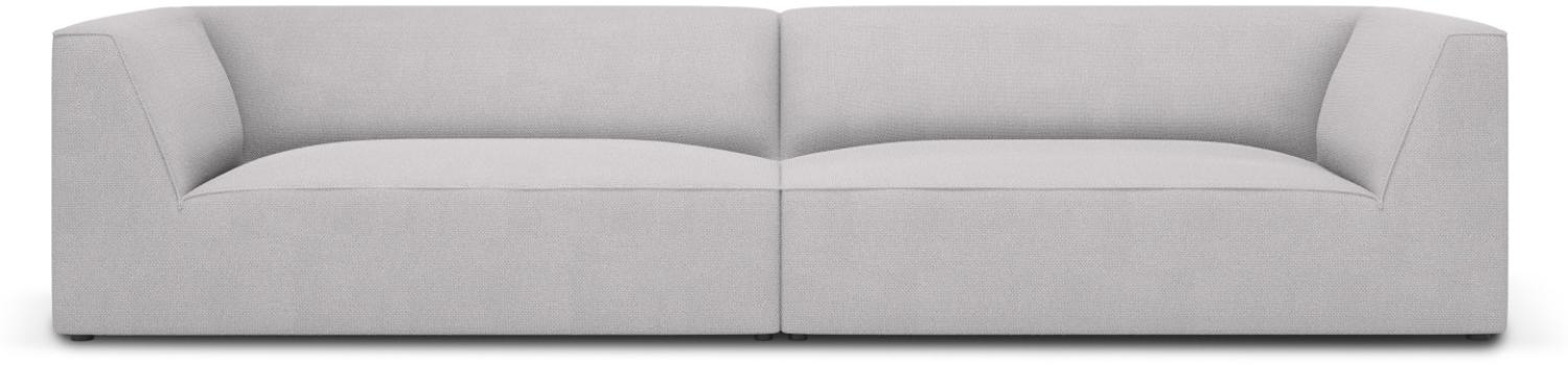 Micadoni 4-Sitzer Sofa Ruby | Bezug Light Grey | Beinfarbe Black Plastic Bild 1