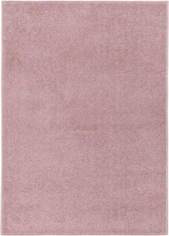Teppich Kurzflor 240x340 cm Rosa Bild 1