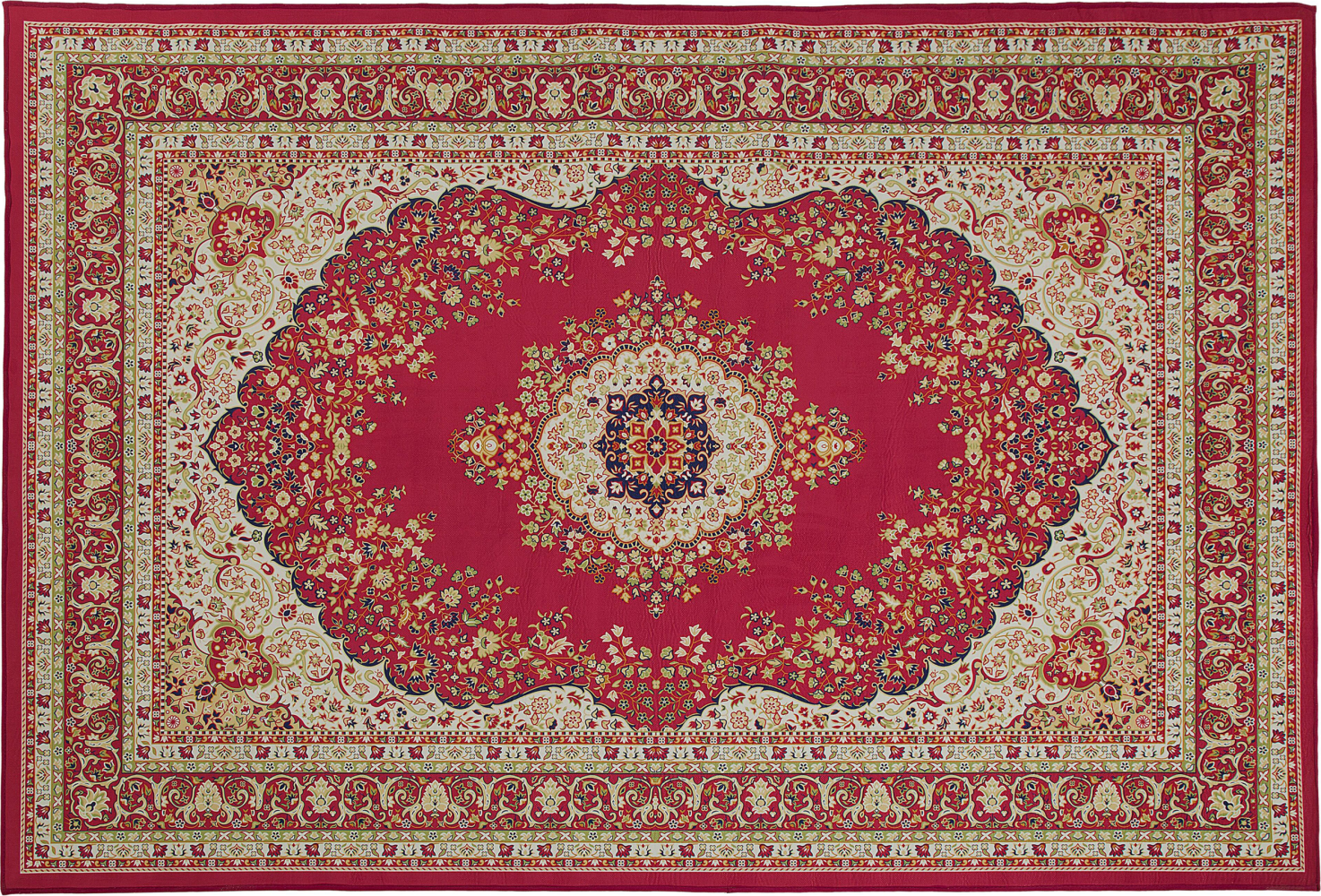 Teppich rot 160 x 230 cm Kurzflor KARAMAN Bild 1