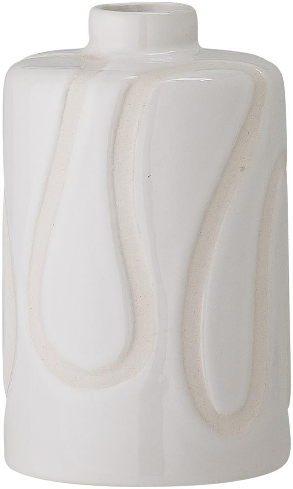 Weiße Blumenvase "Elice" aus Keramik von Bloomingville Bild 1