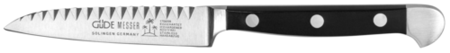 Güde Alpha Buntschneidemesser POM schwarz 9 cm 1704/09 Küchenmesser Bild 1