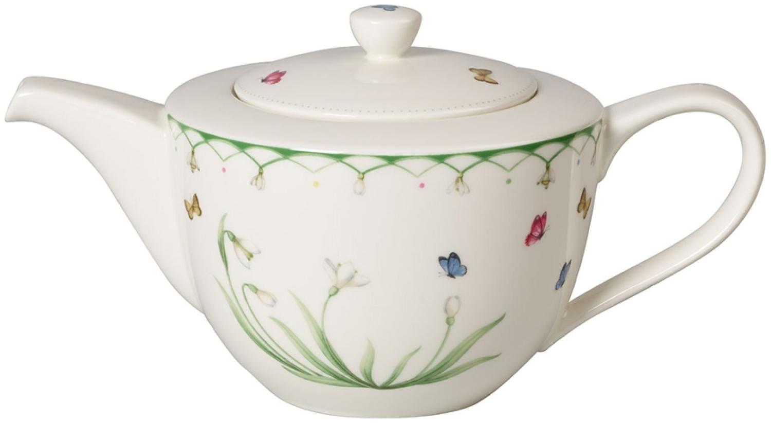Villeroy & Boch Vorteilset 2 Stück Colourful Spring Teekanne 6 Pers. grün 1486630460 und Geschenk + Spende Bild 1