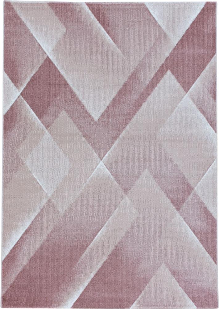 Kurzflor Teppich Clara rechteckig - 140x200 cm - Pink Bild 1