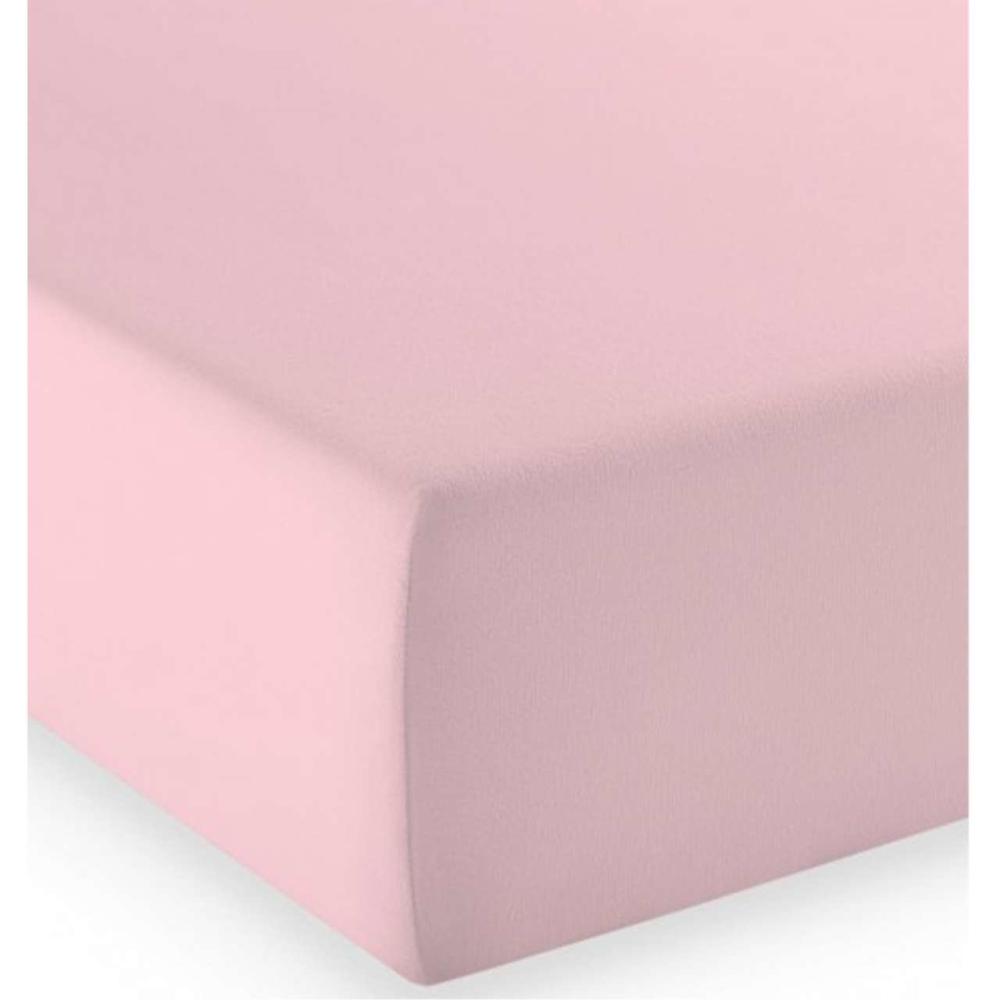 Fleuresse Mako-Jersey-Spannlaken comfort Farbe rosa 8099 Bild 1