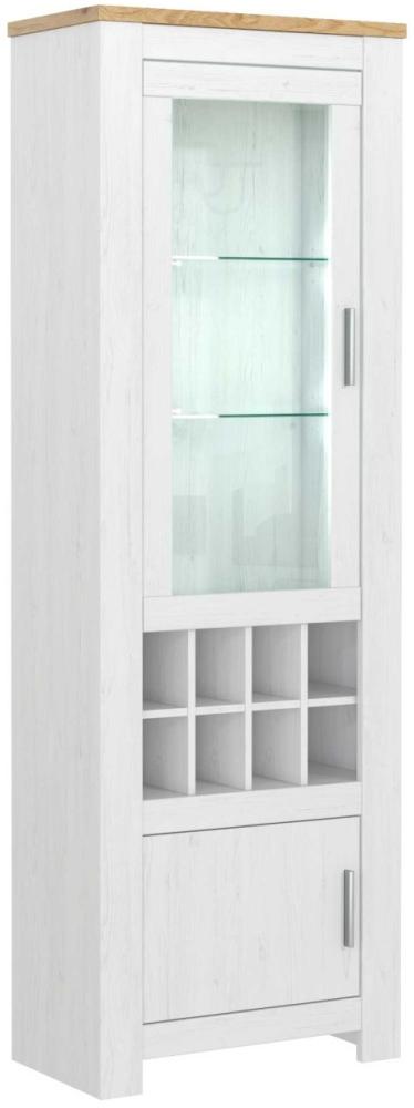 Vitrine Glasvitrine Alabama 68x37x201cm Andersen Pinie Bernsteineiche Bild 1