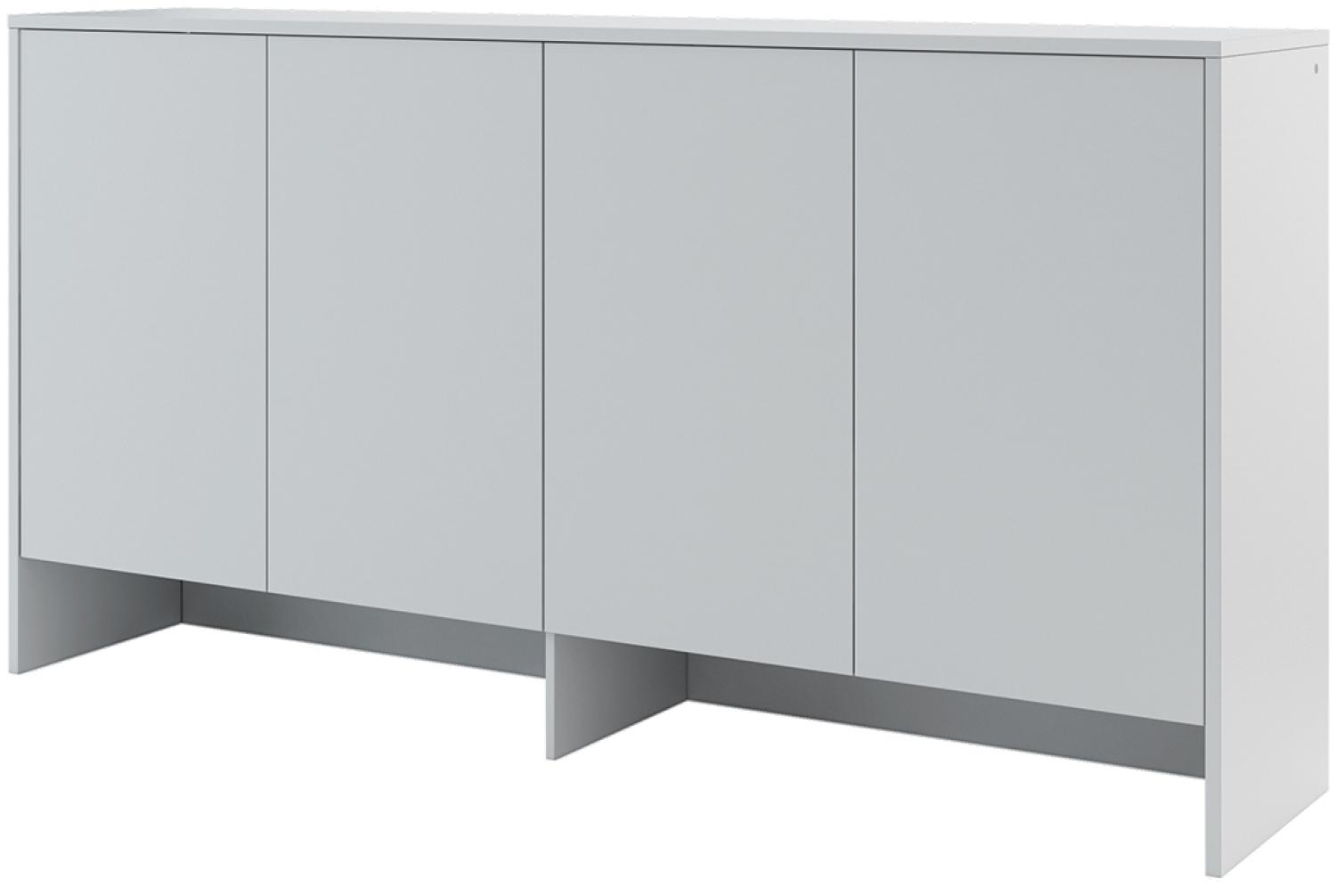 MEBLINI Hängeschrank für Horizontal Schrankbett Bed Concept - Wandschrank mit Ablagen und Fächern - Wandregal - BC-11 für 90x200 Horizontal - Grau Matt Bild 1
