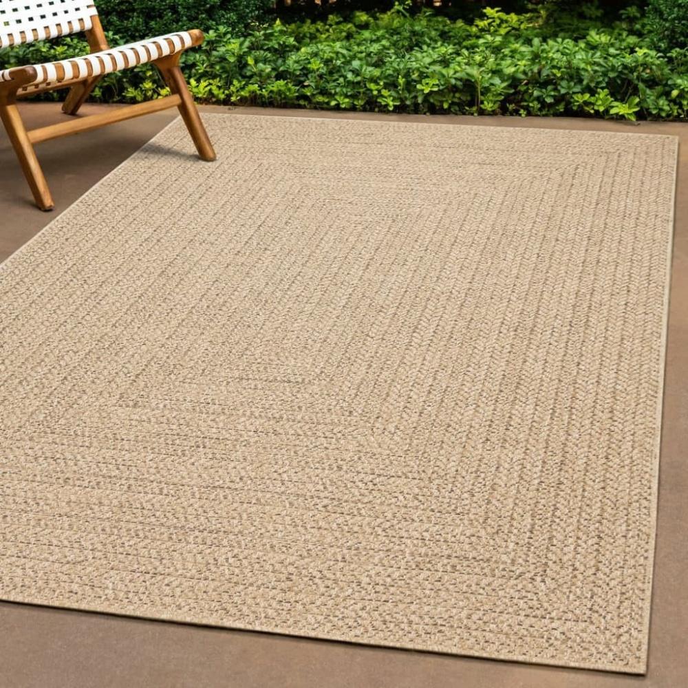 vidaXL Teppich 80x150 cm Jute-Optik Innen und Außen Bild 1