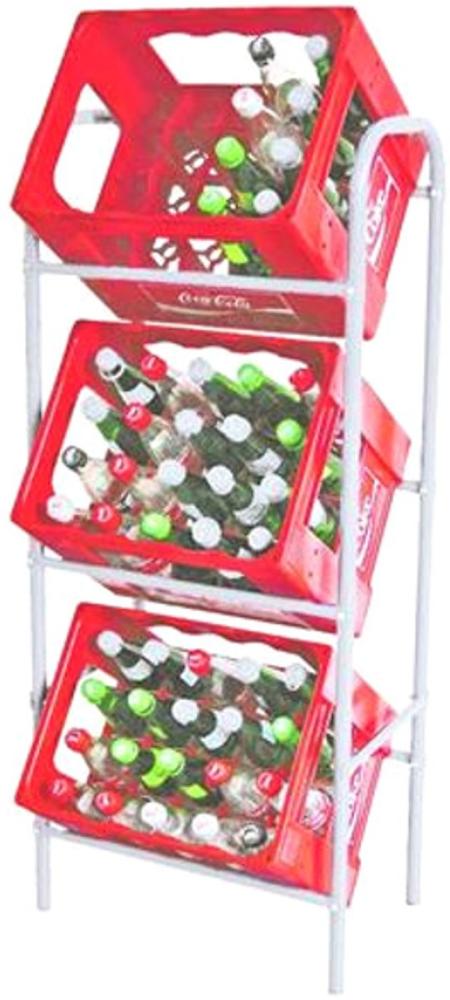 Flaschen Kastenständer Getränkekistenregal Kisterständer Kistenhalter Regal Bild 1