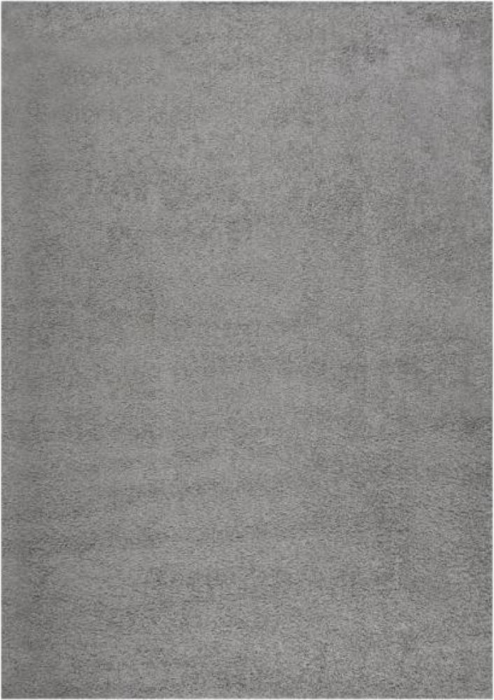 Teppich Shaggy Hochflor Grau 120x170 cm Bild 1