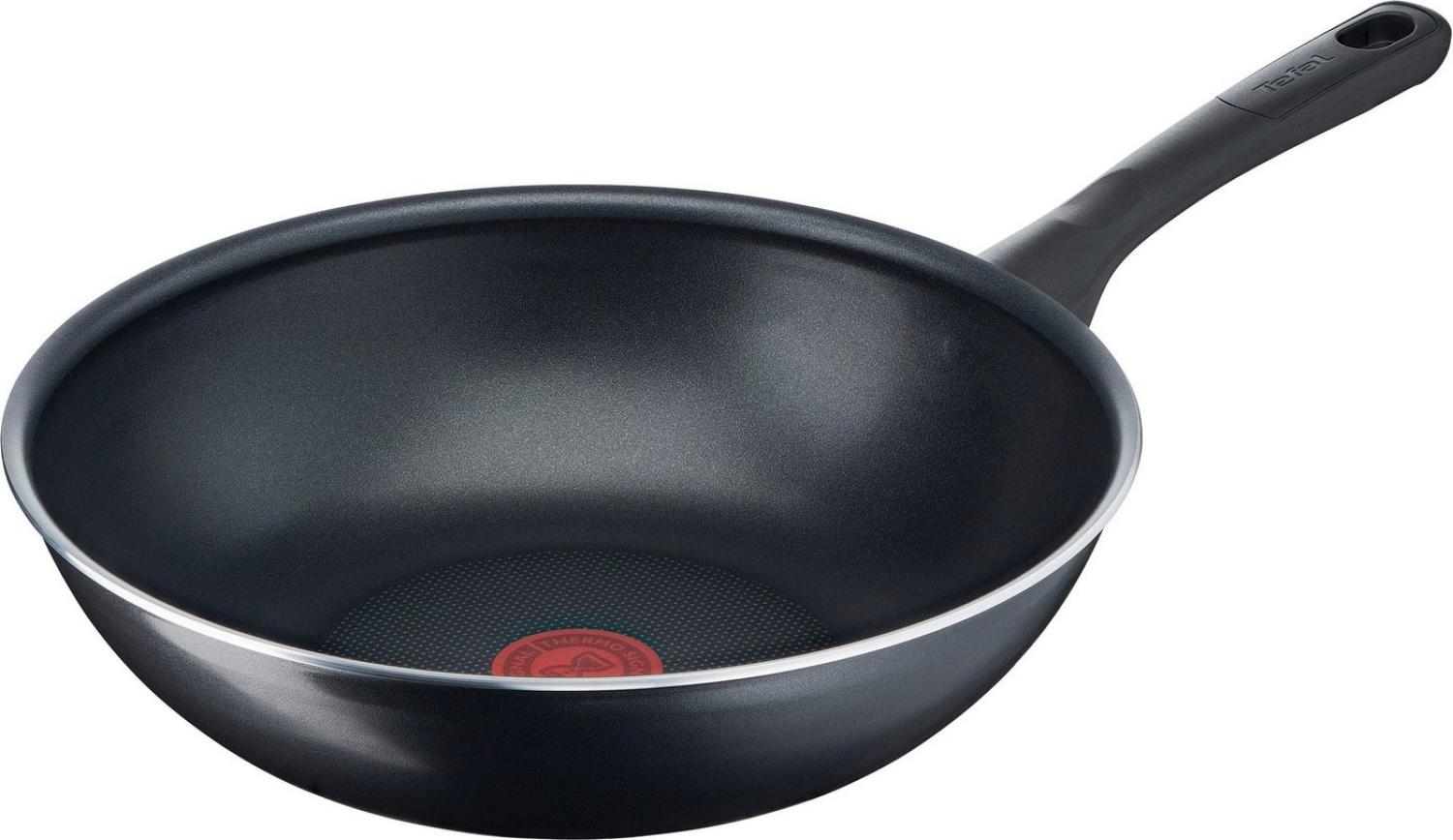 Tefal Wok Day by Day, Aluminium, Antihaftversiegelung, Thermo-Spot Temperaturanzeiger, 28 cm Bild 1