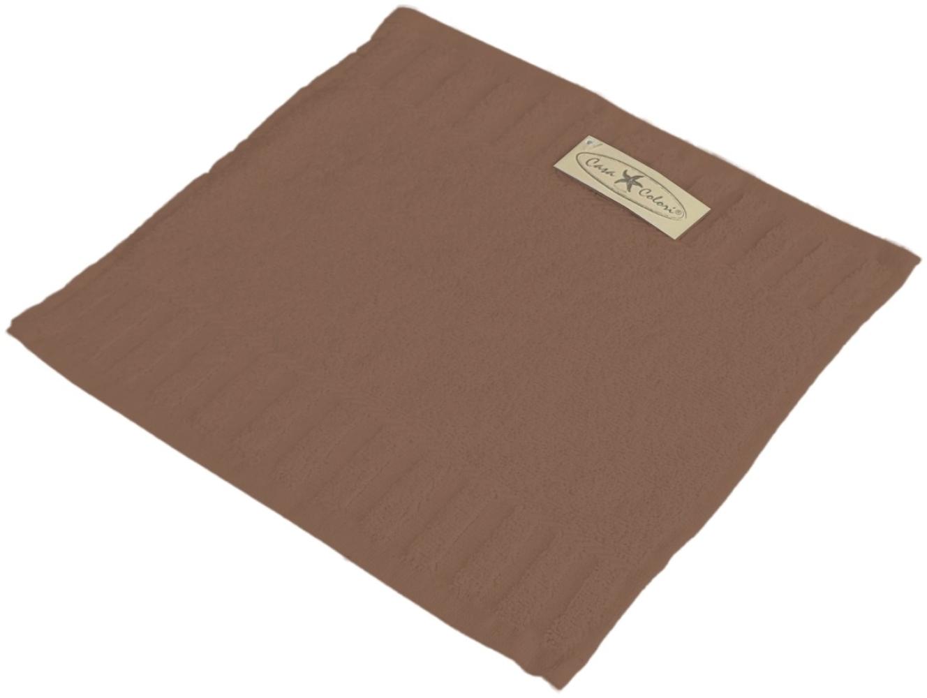 Casa Colori Frottier Seiftuch 30x30cm taupe Bild 1