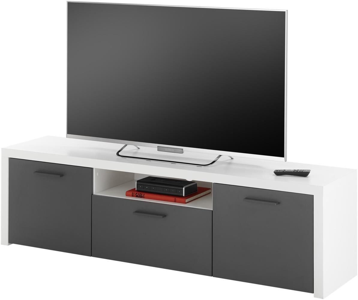 TV-Board >Modica< in Weiß - 160x46x38cm (BxHxT) Bild 1
