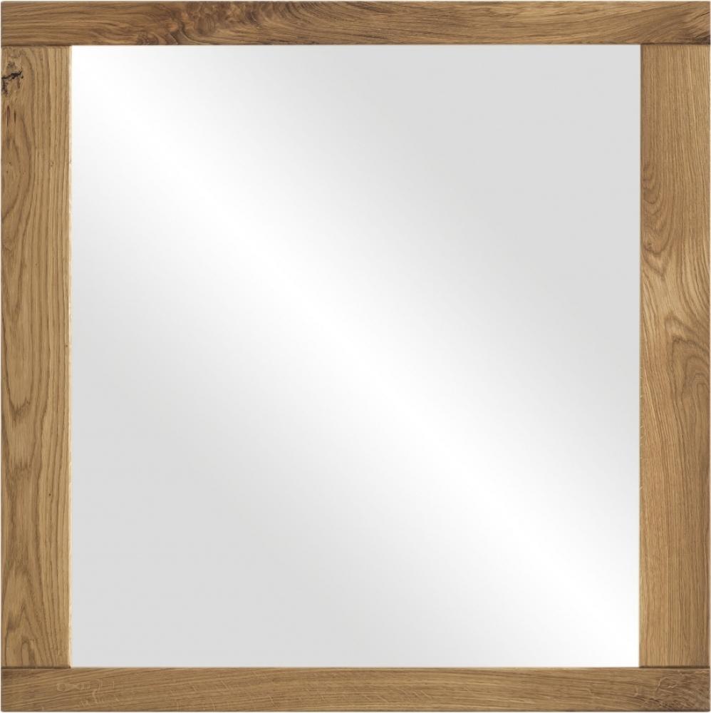 Spiegel LOLA Wandspiegel für Garderobe Eiche massiv geölt ca. 80 x 80 cm Bild 1