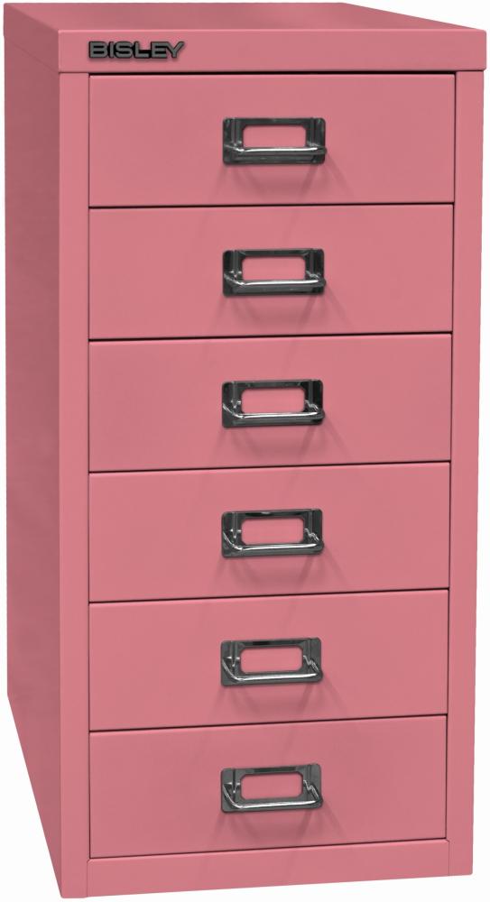 Bisley MultiDrawer™, 29er Serie, DIN A4, 6 Schubladen, Farbe pink Bild 1