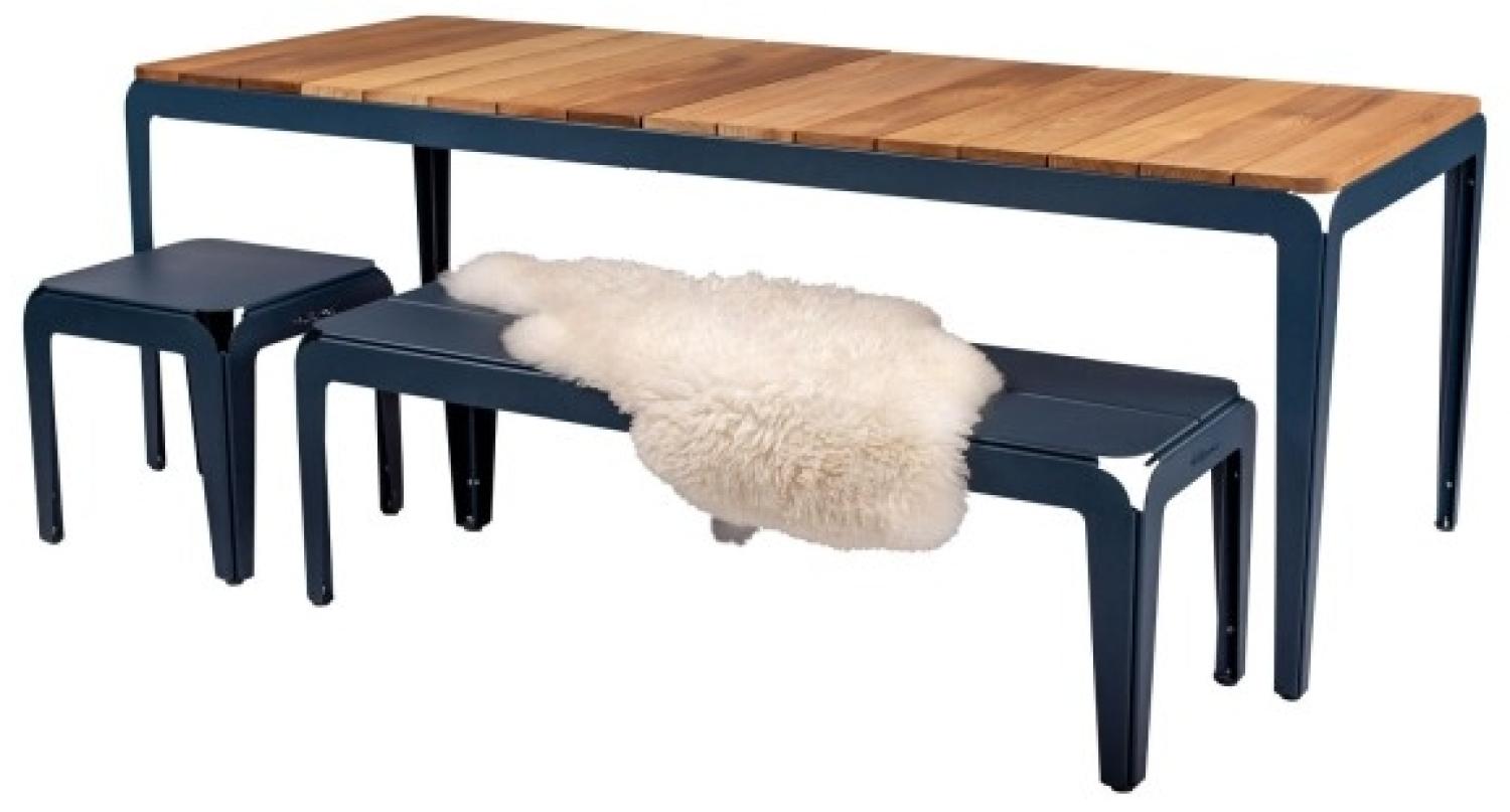 Bended Table Wood Grau-Blau Bild 1